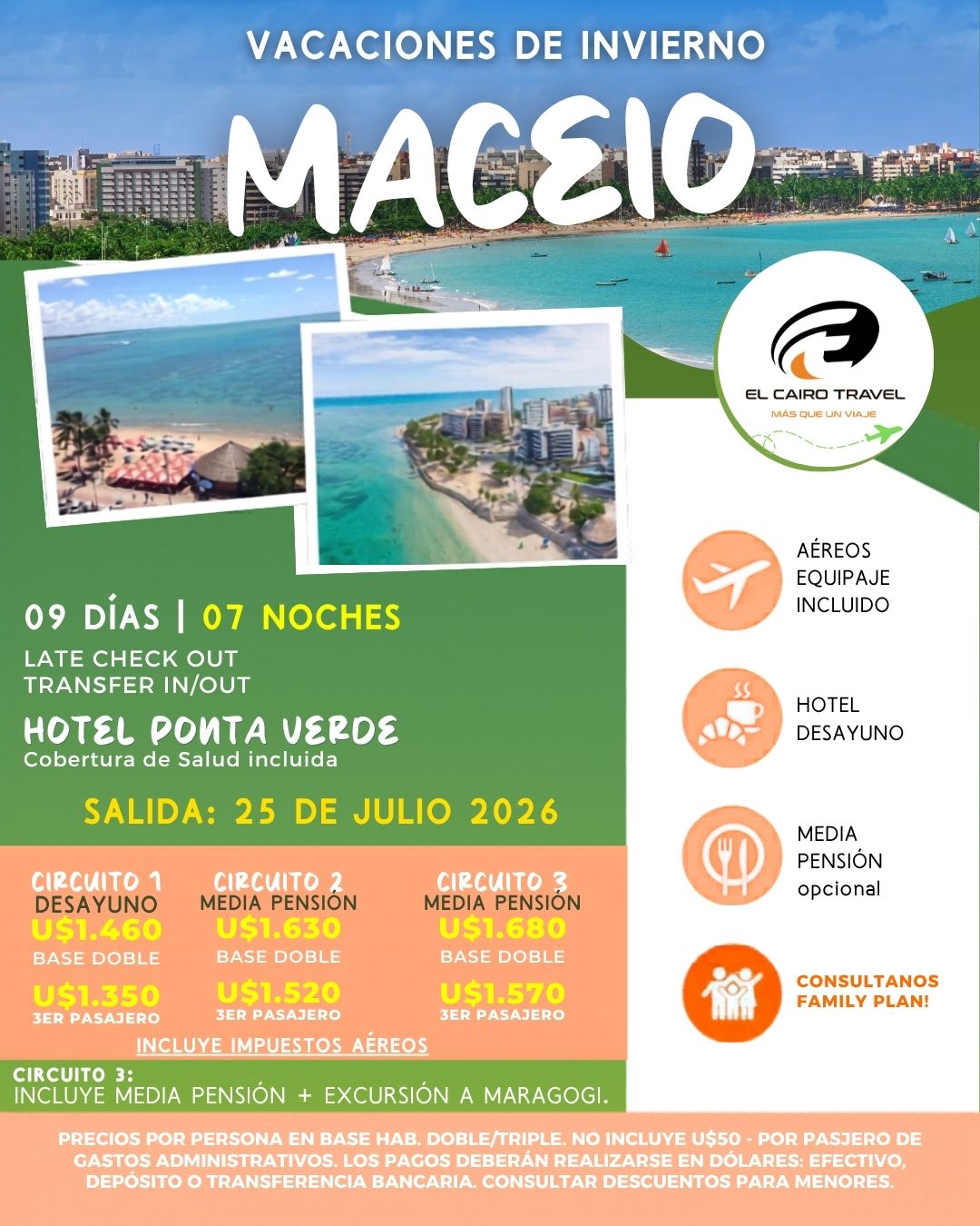 MACEIO - Brasil - VACACIONES DE INVIERNO