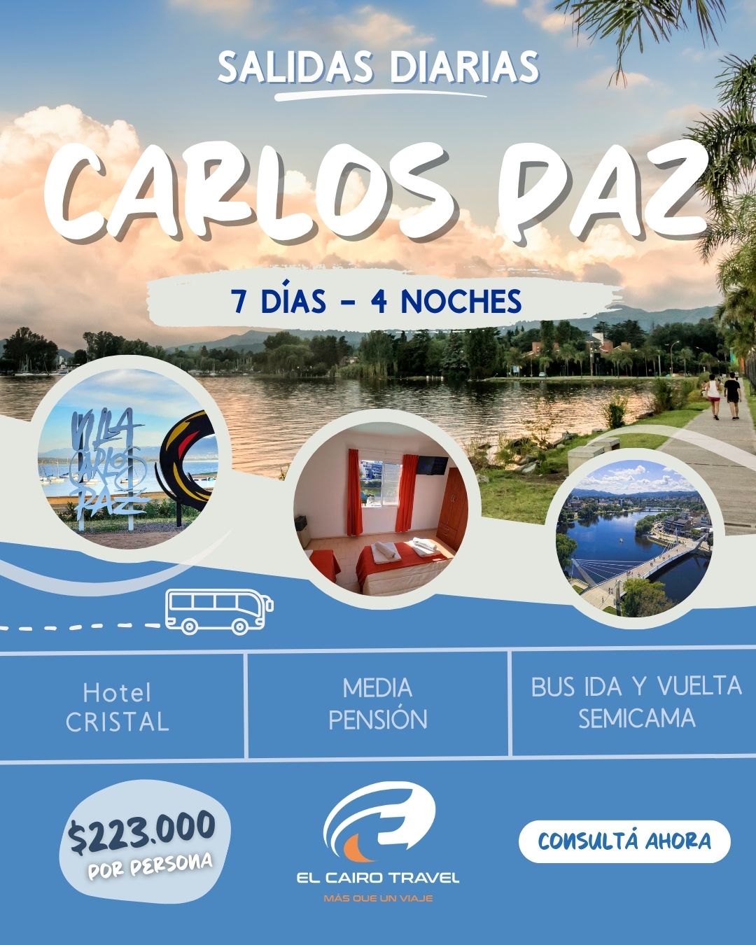 CARLOS PAZ • Salidas diarias